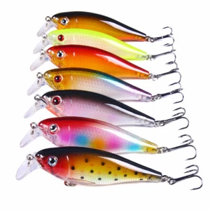 7PCS Lot Crankbait 9cm/13.5g Minnow Fishing Lure Hook Tackle Hard Bait Wobbler - Picture 1 of 12