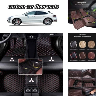 For Misubishi All Models Car Floor Mats Front and Rear Waterproof Carpets Custom - Image 1 of 4