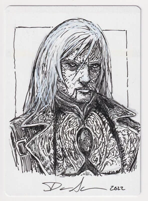 Signed Akroma's Memorial Proof Sketch LP Magic 2013 M13 Artist Dan Scott MTG AP! - Image 1 of 2