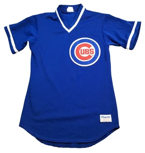 VTG Chicago Cubs 1980's Mens Away Jersey Majestic MLB Major League Baseball - Picture 1 of 7