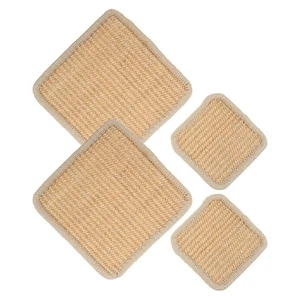 4 Pcs Japanese Sisal Potholder Farmhouse Coasters Dining Table Placemats - Picture 1 of 12