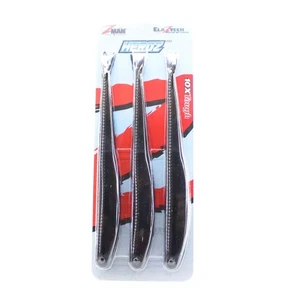 Zman Soft Lure HeroZ 10 Inch 3/Pack Black (9092) - Picture 1 of 6
