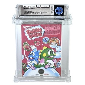 NES Bubble Bobble WATA 8.0 CIB Complete In Box Graded Video Game Taito