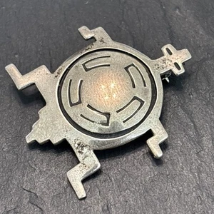 Petroglyph Turtle Southwestern Sterling Silver Brooch Vintage H - Picture 1 of 10