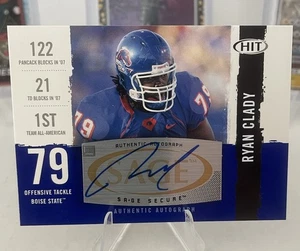 2008 Sage Hit Blue #A79 Ryan Clady Auto- Boise State - Picture 1 of 3
