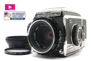 LATE [Near MINT w/ Hood] Zenza Bronica S2 S2A NIKKOR P 75mm f2.8 From JAPAN - Picture 1 of 19