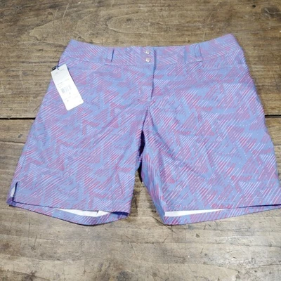 Pantalones cortos de golf Adidas para mujer talla 8 azul rojo nuevos con etiquetas 7" Foto 1 de 4