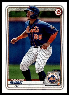 2020 Bowman Draft Francisco Alvarez New York Mets #BD-143 - Image 1 of 2