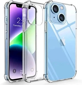 Case For iPhone 16 15 14 13 12 Max Plus 11 XR 7 Clear Shockproof Cover Silicone - Picture 1 of 10