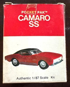 RARE VINTAGE DOYUSHA POCKET PAK CAMARO SS AUTHENTIC 1:87 SCALE MODEL KIT #8217 - Picture 1 of 4