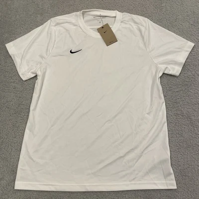 NUEVO CON ETIQUETAS Nike Dri-Fit Park VII SS Jersey Para Hombres XL Blanco Fútbol Malla Camisa BV6708-100 Foto 1 de 4