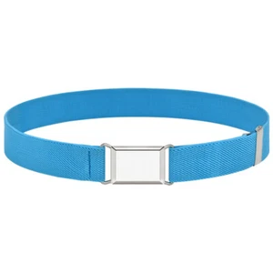 Boys Kids Belts Girls Elastic Adjustable Buckle Children Silver Alloy Toddler L - Picture 1 of 42