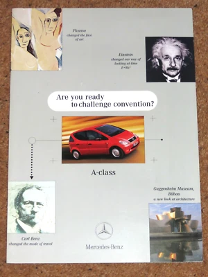 1998 MERCEDES BENZ A CLASS Sales Brochure - Classic Elegence Avantgarde - Image 1 of 4