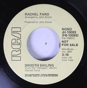 Rock Promo 45 Rachel Faro - Smooth Sailing / Smooth Sailing On Rca - Picture 1 of 2