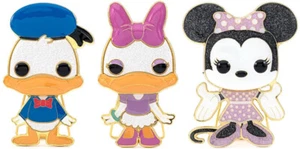 Funko Pop! Pin Disney DONALD DUCK MARGARITA MINNIE MOUSE 3 4 2 Alfileres Grande Esmalte Lote - Imagen 1 de 4