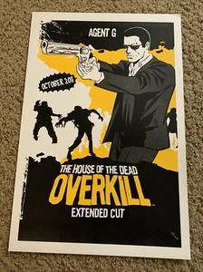 SDCC 2011 SEGA The House of the Dead Overkill Póster Corte Extendido RARO - Imagen 1 de 1