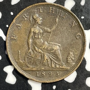 1893 Great Britain Farthing Lot#E5573 Nice! - Picture 1 of 2