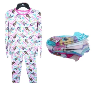 Girls 2 Piece L.O.L. Surprise! Pajama Set 8 Pack No Show Socks Size L NEW - Picture 1 of 6