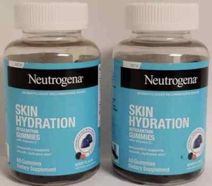 (2x) Neutrogena Skin Hydration Astaxanthin Gummies with Vitamin C Berry Extract - Picture 1 of 4