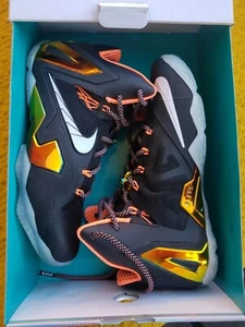 Nike Lebron XI Elite Gold Pack Black White Manfo 642846 002 Men’s Size 7 NIB! - Picture 1 of 12