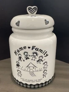 EUC Ceramic “Home Family” Cookie Jar Children of the Inner Light Marci Enesco - Picture 1 of 11