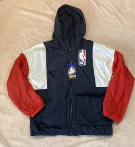 NEW Abercrombie Kids 15/16 NBA Hooded Windbreaker Jacket Adult Small/Medium - Picture 1 of 5