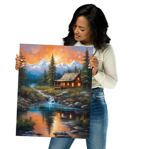 Poster - Rustikale Berghütte - Bild 1 von 1