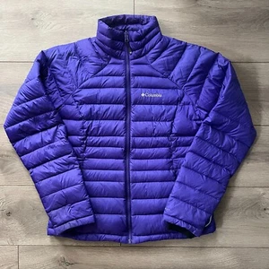Colombia Light Puffer Quilted Purple Omni-Heat Jacket Size Size Medium - Picture 1 of 6