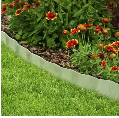 Borde de valla de jardín puro borde de paisaje plateado acero galvanizado  Foto 1 de 2