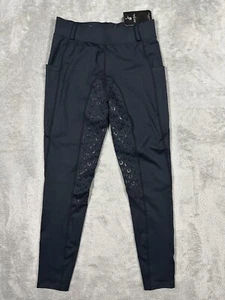 Fitst4 Sports Breeches Size Small Black Women's Silicone Full Seat with Pocket - Picture 1 of 15