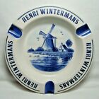 HENRI WINTERMANS Cigars vintage ceramic ashtray Delft Blue handpainted Holland