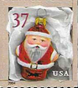US #3890 MNH 2004 Red Santa Ornaments - Picture 1 of 1