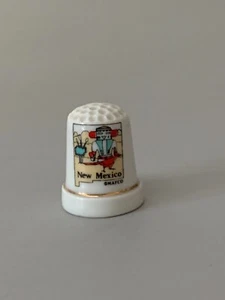 New Mexico Thimble, souvenir thimble, keepsake thimble, collectible thimble, EUC - Picture 1 of 4