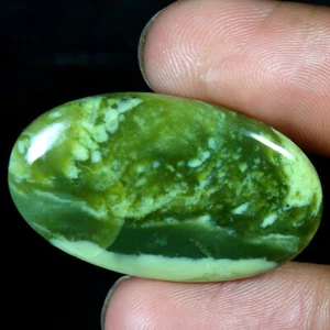 100% Natural Serpentine Oval Cabochon Loose Gemstones 31.85Cts 21x 34x 05mm - Picture 1 of 3