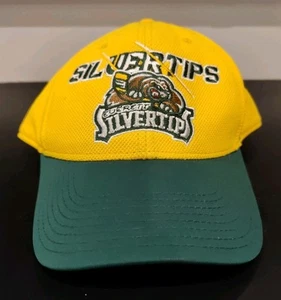 Everett Silvertips Reebok Hockey WHL Baseball Cap Hat Yellow Green Small Medium - Picture 1 of 7