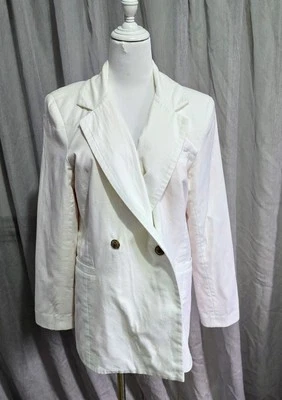 Bonita Collective Blazer Jacket s.S White Linen Blend - Image 1 of 4