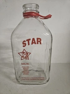Botella de leche de vidrio Star Dairy 64 OZ - Imagen 1 de 6