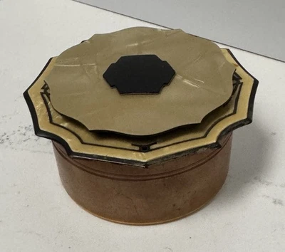 Receptor de cabello de plástico baquelita decorativo de celuloide de la década de 1920 - monograma H estilo victoriano Foto 1 de 4