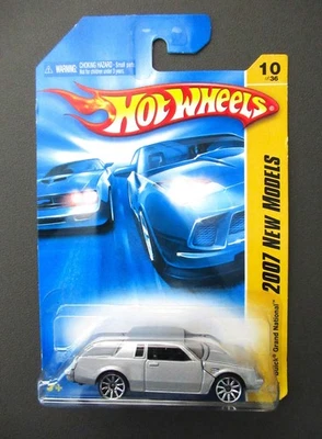 Hot Wheels BUICK GRAND NATIONAL.  2007 #10 of 36.  Silver.  1/64 - Image 1 of 3