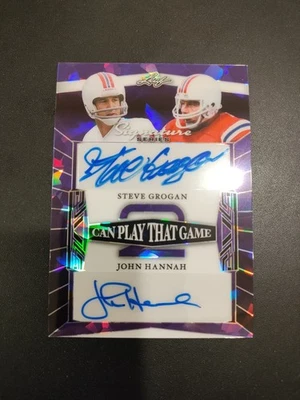 2025 Steve Grogan/Hannah 1/1 Auto 2 Can Play That Game 🔥🔥🔥🔥🔥 - Image 1 of 2