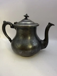Antique Bristol Plate Co. Quadruple Plate Teapot 1800s USA Silverplate - Picture 1 of 6