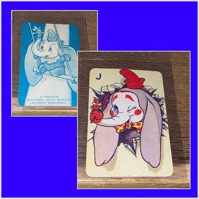 Walt Disney’s DUMBO Card Game Playing Card, 1939 VERY RARE EARLY DISNEY CARD!!! - Image 1 of 3