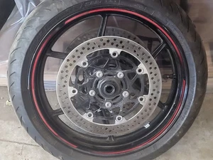 Llanta delantera 17" 3,5" para Kawasaki Ninja 1000sx con rotores de neumáticos bonita 20-24 - Imagen 1 de 4