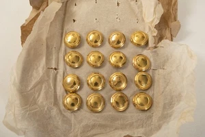 Livery Military Belt 16 Button Lot Firmin London (P3L-17/JSF6) 7/8" Gold Brass - Picture 1 of 7