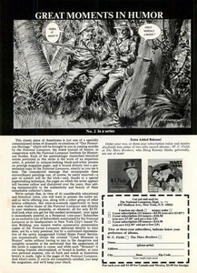 Magazine Print Ad NATIONAL LAMPOON 1972 Great Moments in Humor #2 Subscription - Picture 1 of 1