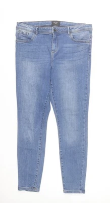 Vero Moda Women Blue Skinny Denim Jeans Size XL 30in Waist - Image 1 of 4