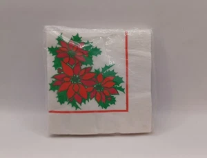 Servilletas Gibson vintage, 5x5 Poinsettas. D2311 - Imagen 1 de 9