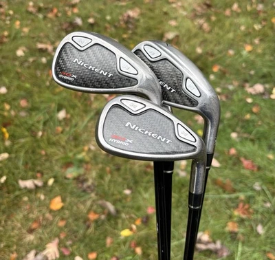 Nickent 3DX Hybrid Irons 7,8,10 And SW SR2 Flex Graphite Shaft Right Hand - Image 1 of 4