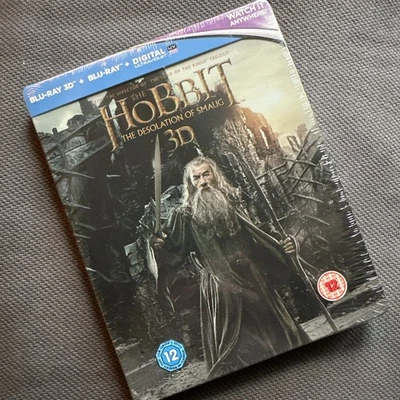 The Hobbit: The Desolation Of Smaug - 3D Blu-ray Steelbook - 4 Disc Edition NEW - Image 1 of 3