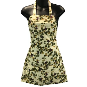 Grapevine Grapes Pattern Autumn Fall Motif Apron - Picture 1 of 8